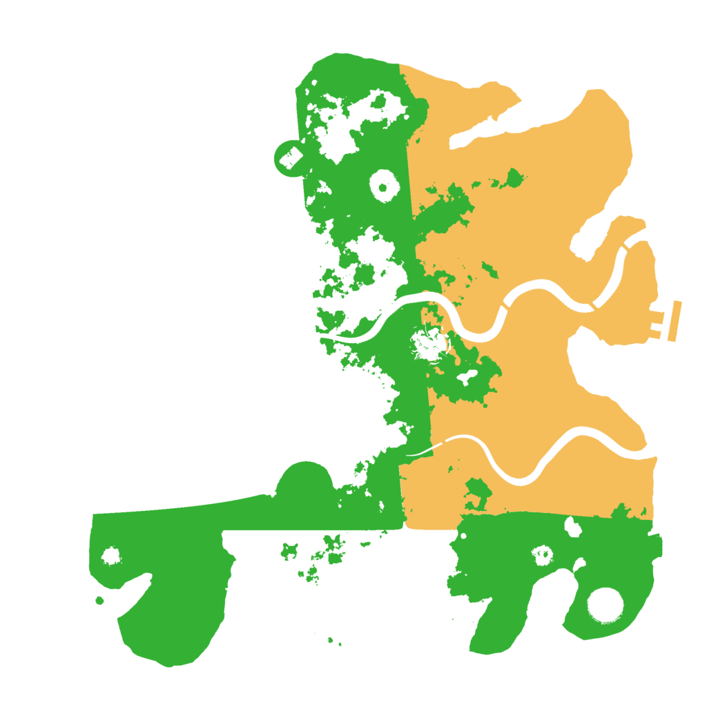 Biome Rust Map: Procedural Map, Size: 3500, Seed: 8466845
