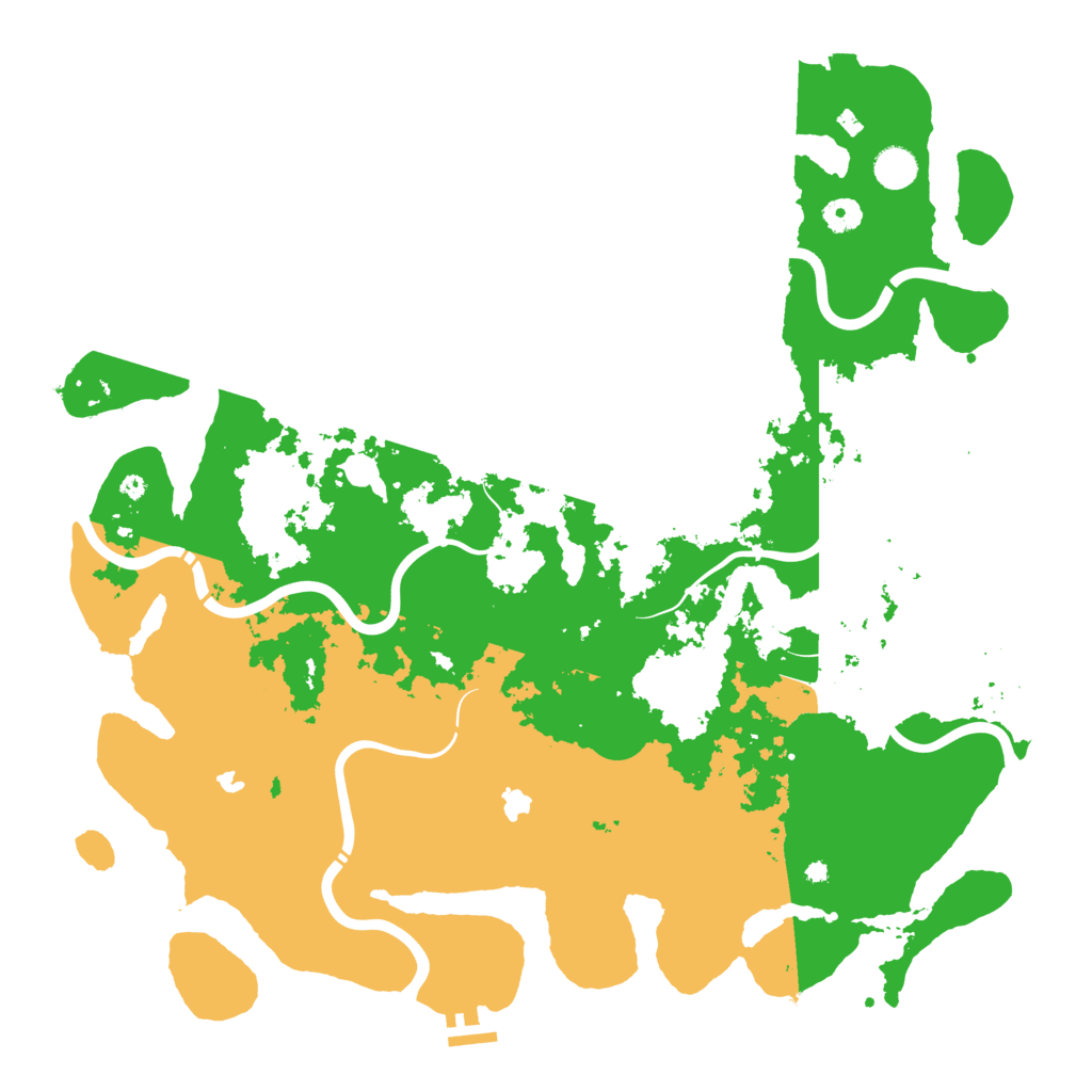 Biome Rust Map: Procedural Map, Size: 4500, Seed: 1161357831