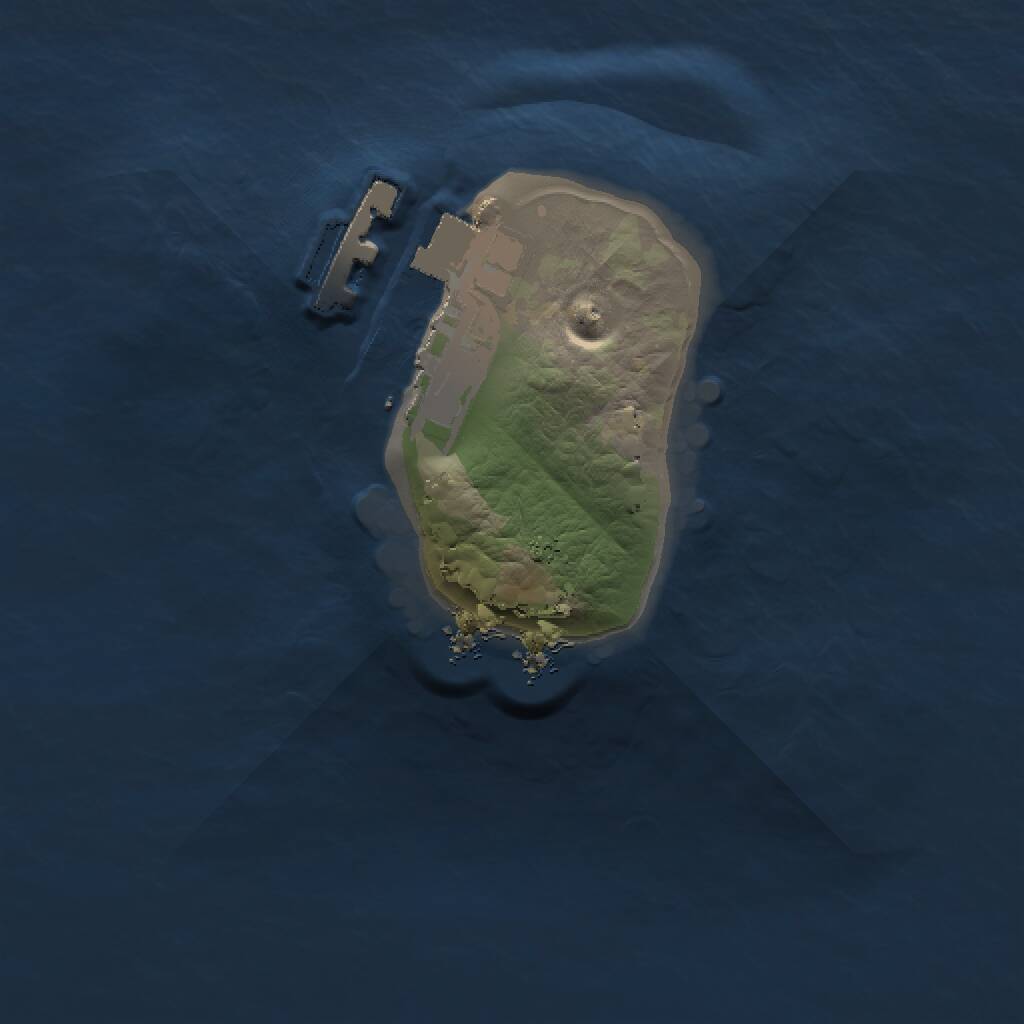 Rust Map: Procedural Map, Size: 1111, Seed: 2043619616, 2 Monuments