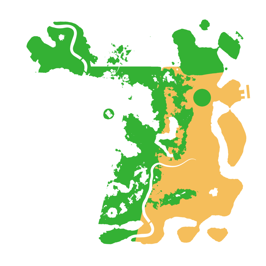 Biome Rust Map: Procedural Map, Size: 4000, Seed: 1464190877