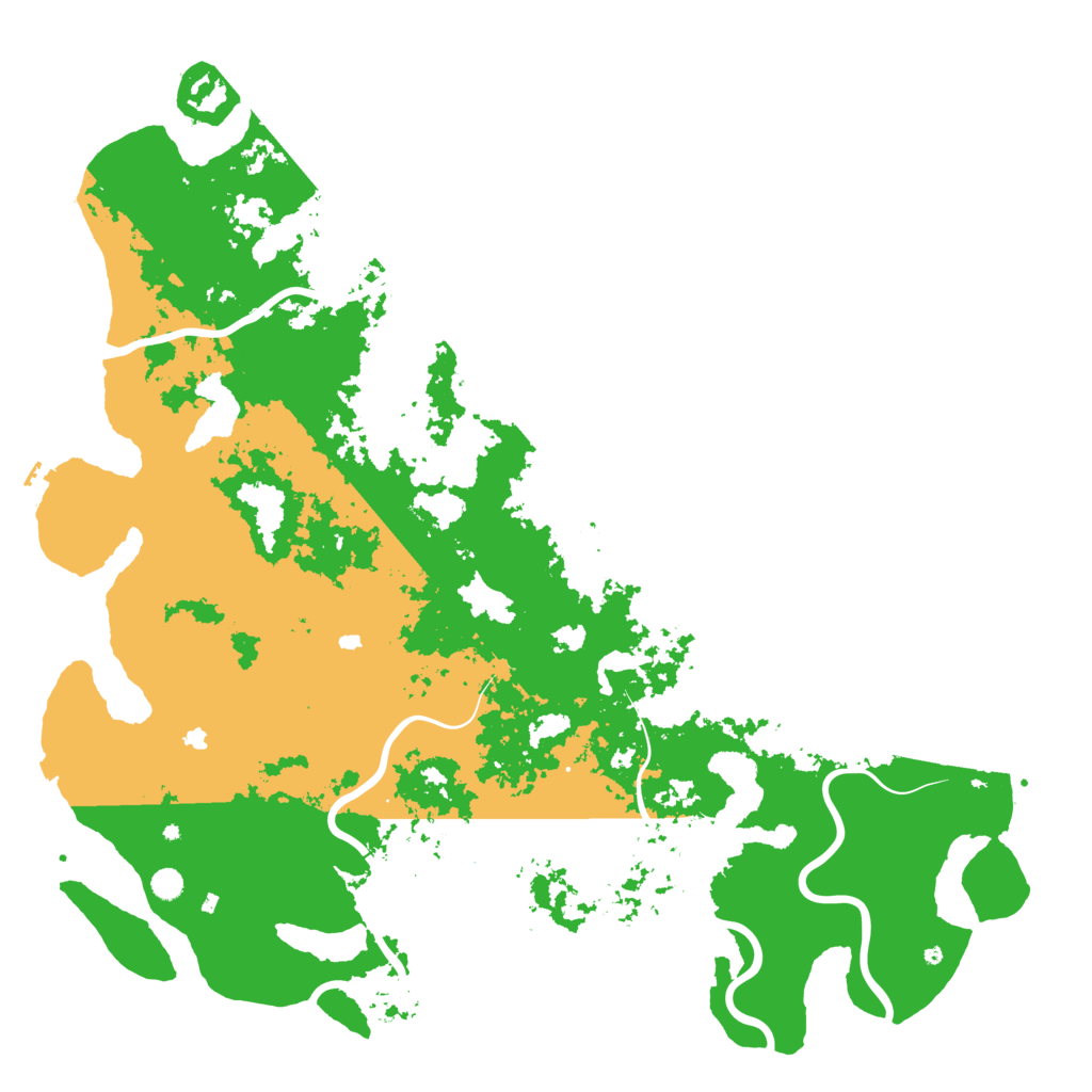 Biome Rust Map: Procedural Map, Size: 6000, Seed: 122222