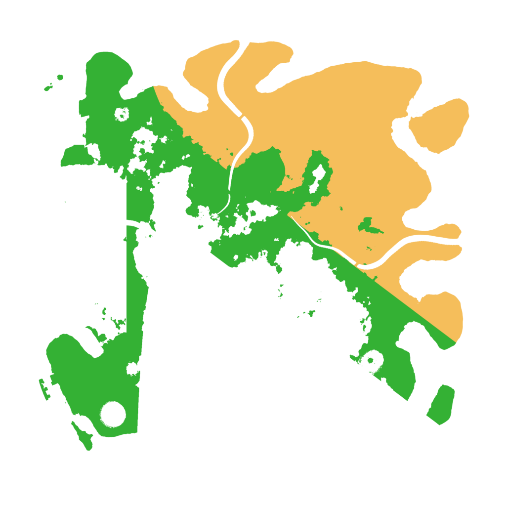 Biome Rust Map: Procedural Map, Size: 3500, Seed: 1017852539