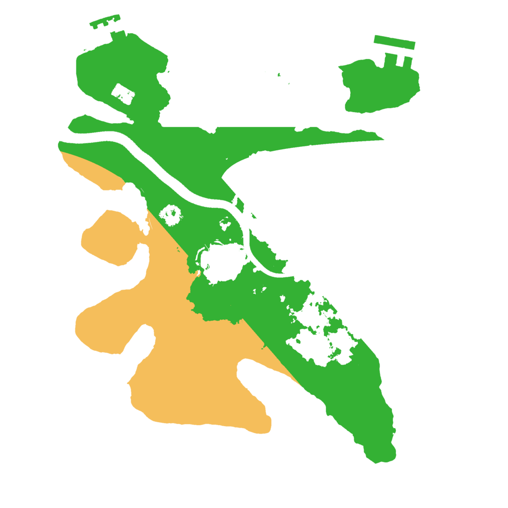 Biome Rust Map: Procedural Map, Size: 2500, Seed: 8239534