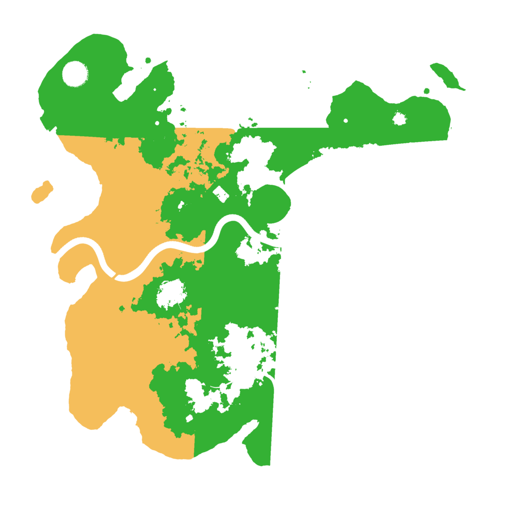 Biome Rust Map: Procedural Map, Size: 3500, Seed: 8619651