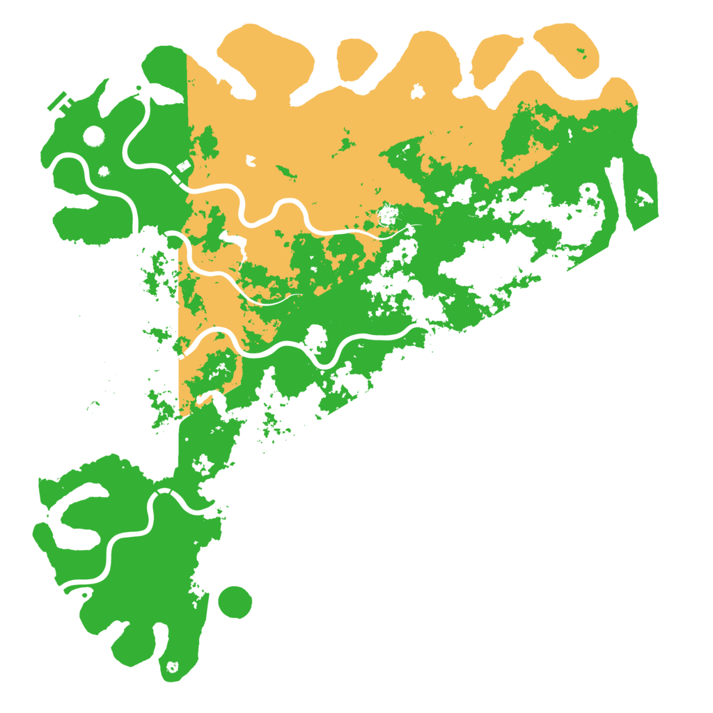Biome Rust Map: Procedural Map, Size: 6000, Seed: 1615312945