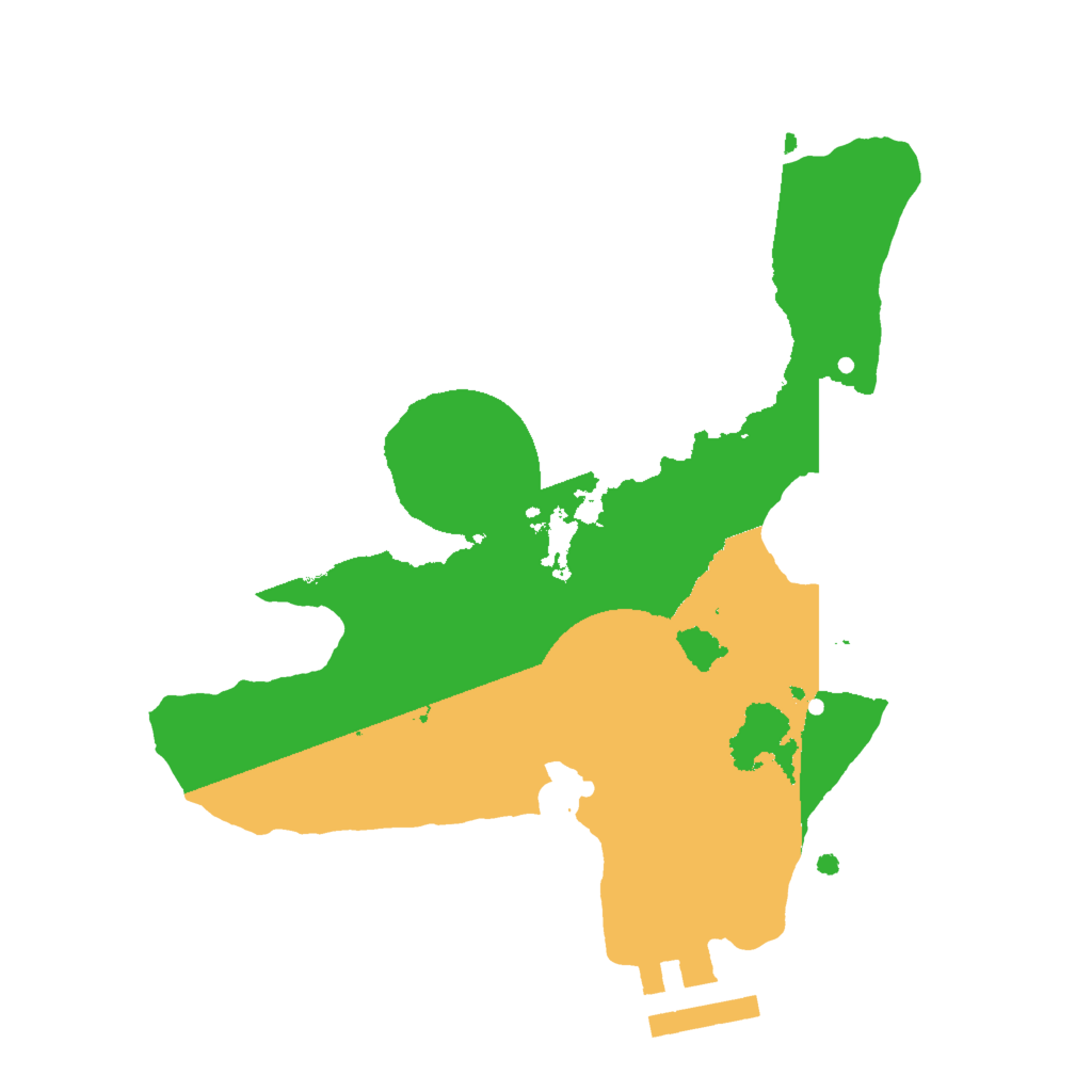 Biome Rust Map: Procedural Map, Size: 2000, Seed: 739354962