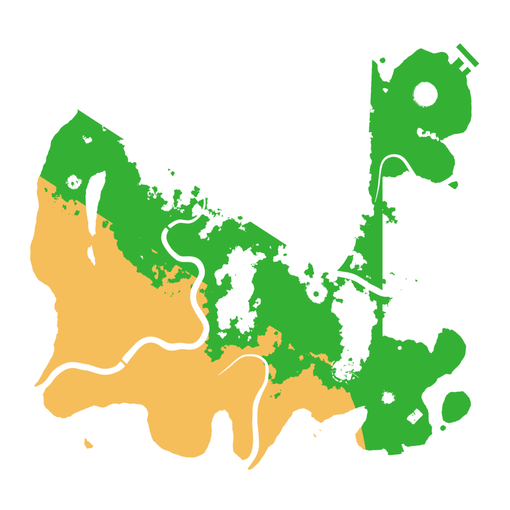 Biome Rust Map: Procedural Map, Size: 3700, Seed: 1923