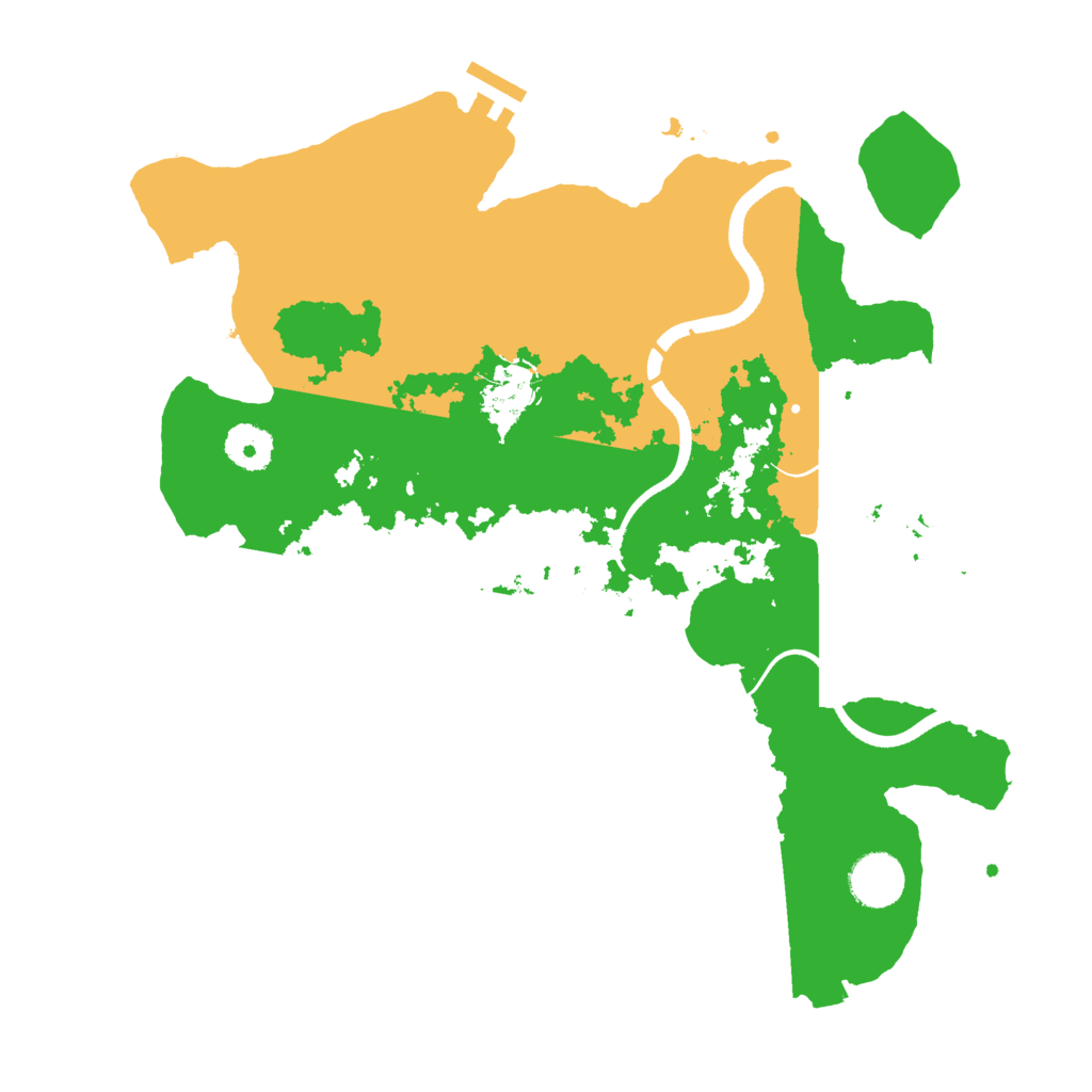 Biome Rust Map: Procedural Map, Size: 3500, Seed: 314008324