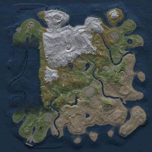 Thumbnail Rust Map: Procedural Map, Size: 4250, Seed: 1579597877, 16 Monuments