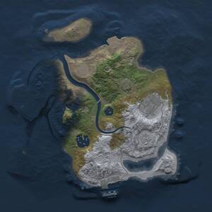 Thumbnail Rust Map: Procedural Map, Size: 2350, Seed: 13, 8 Monuments