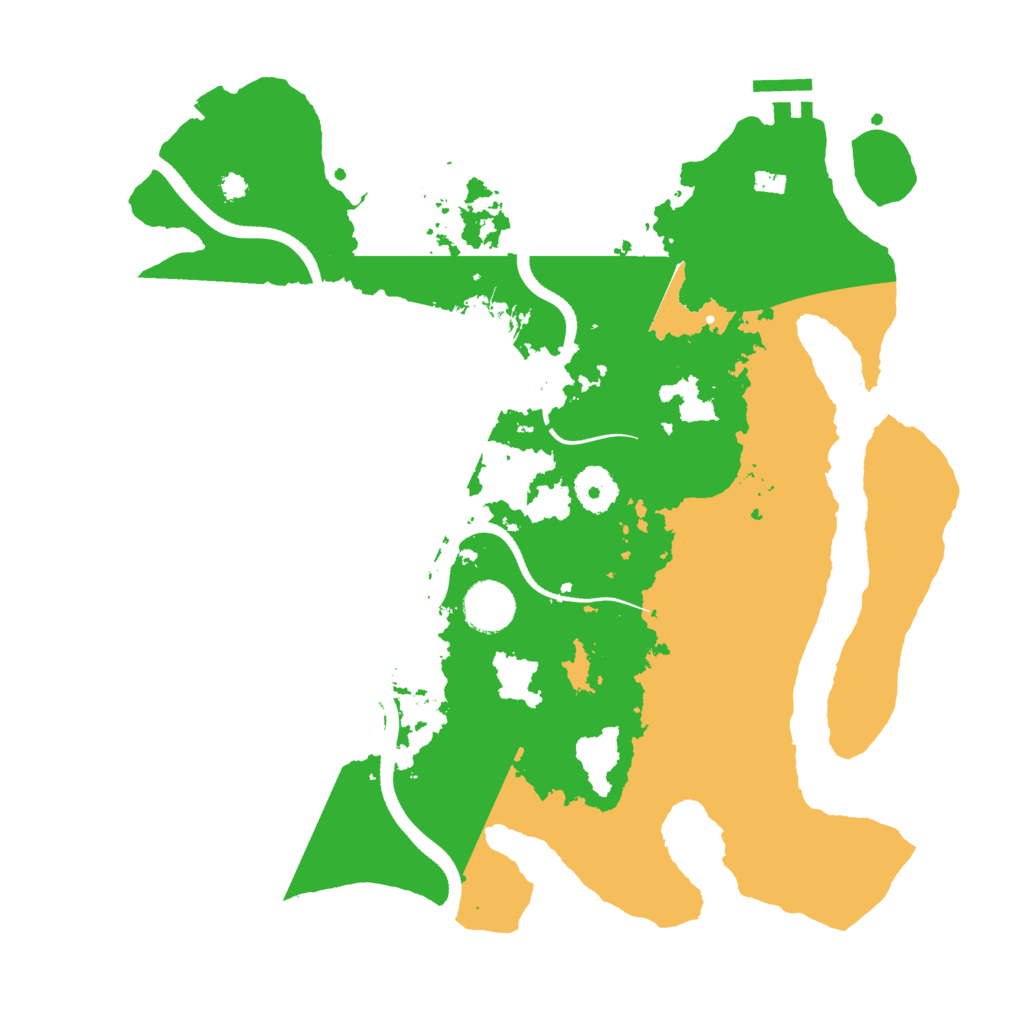 Biome Rust Map: Procedural Map, Size: 3500, Seed: 96319338