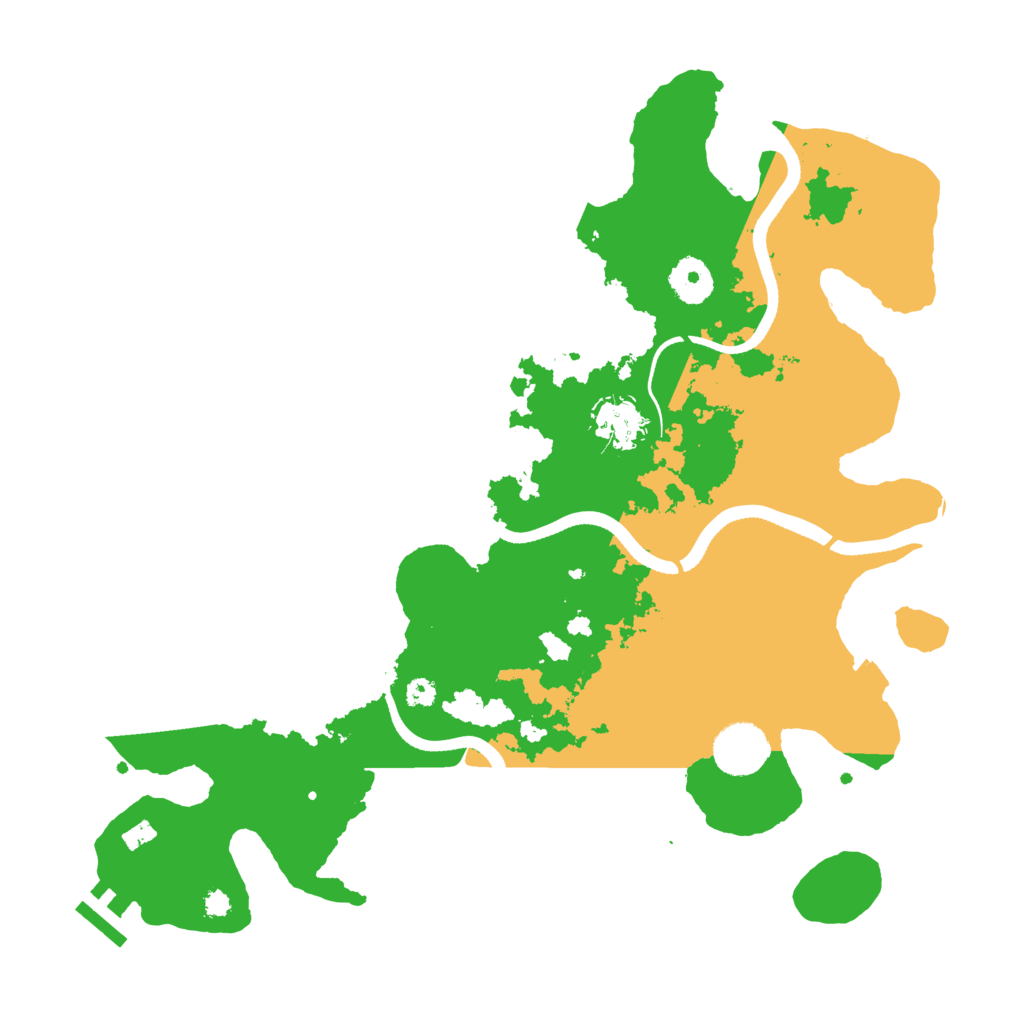 Biome Rust Map: Procedural Map, Size: 3500, Seed: 1340989578