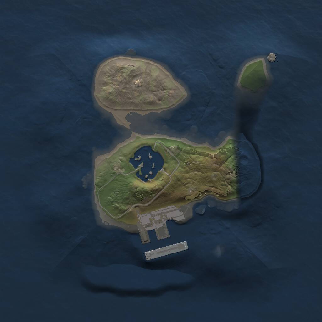 Rust Map: Procedural Map, Size: 1500, Seed: 4151970, 3 Monuments