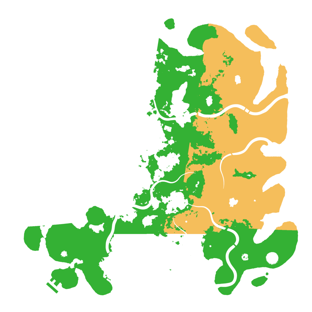 Biome Rust Map: Procedural Map, Size: 4500, Seed: 492962185