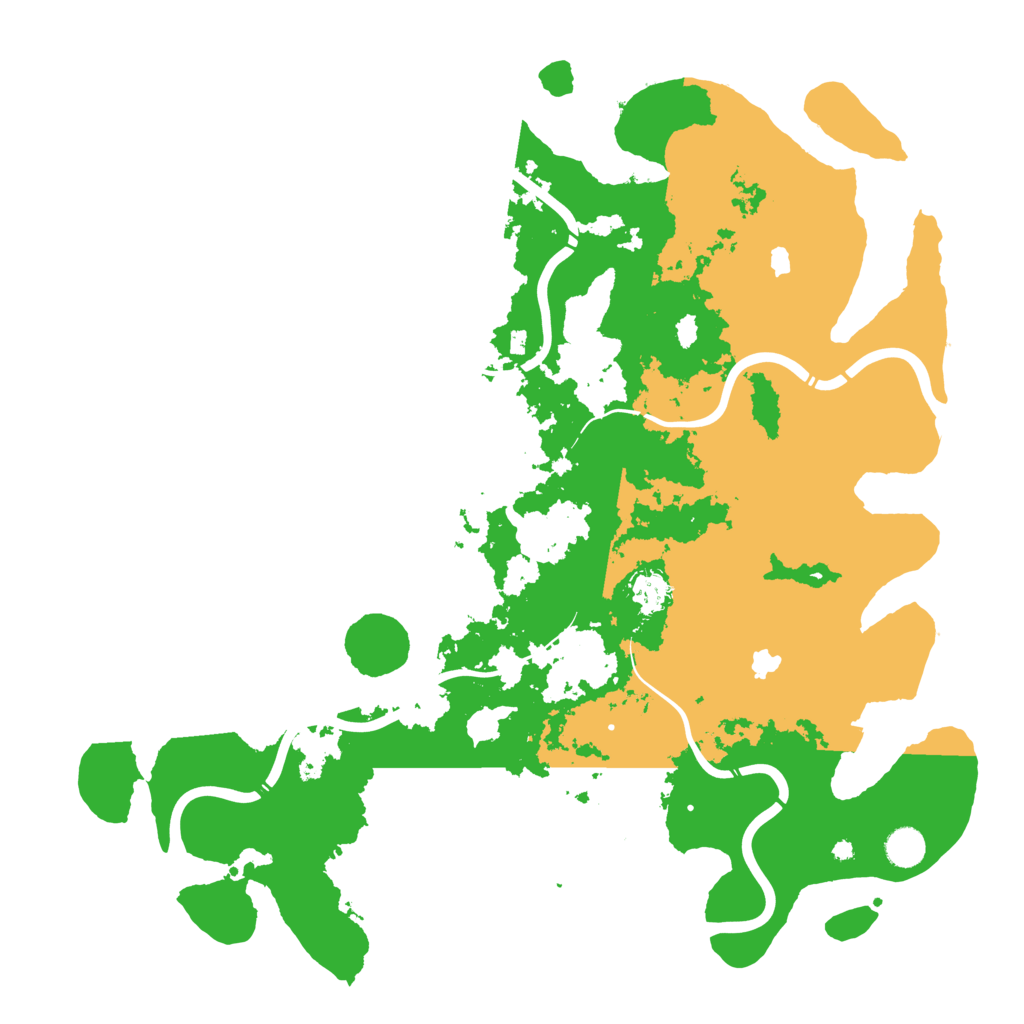 Biome Rust Map: Procedural Map, Size: 4500, Seed: 492962185