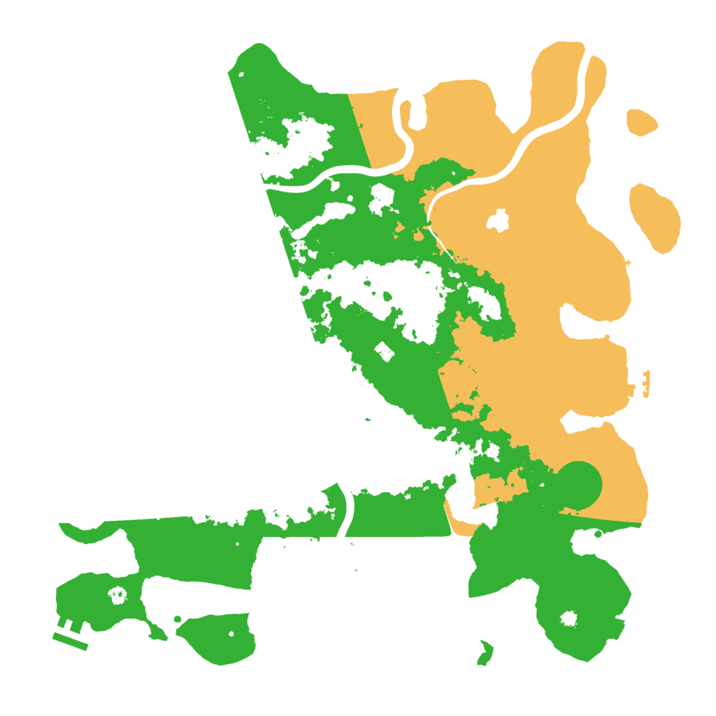Biome Rust Map: Procedural Map, Size: 4000, Seed: 50857736