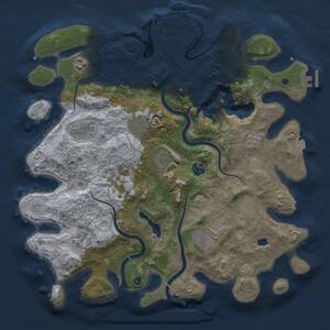 Thumbnail Rust Map: Procedural Map, Size: 4000, Seed: 824615380, 15 Monuments
