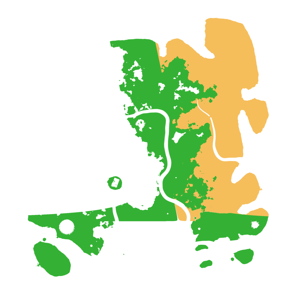 Biome Rust Map: Procedural Map, Size: 3500, Seed: 1306891022