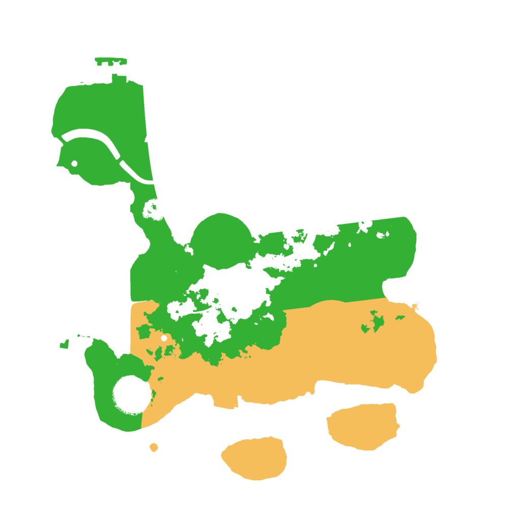 Biome Rust Map: Procedural Map, Size: 2500, Seed: 102292