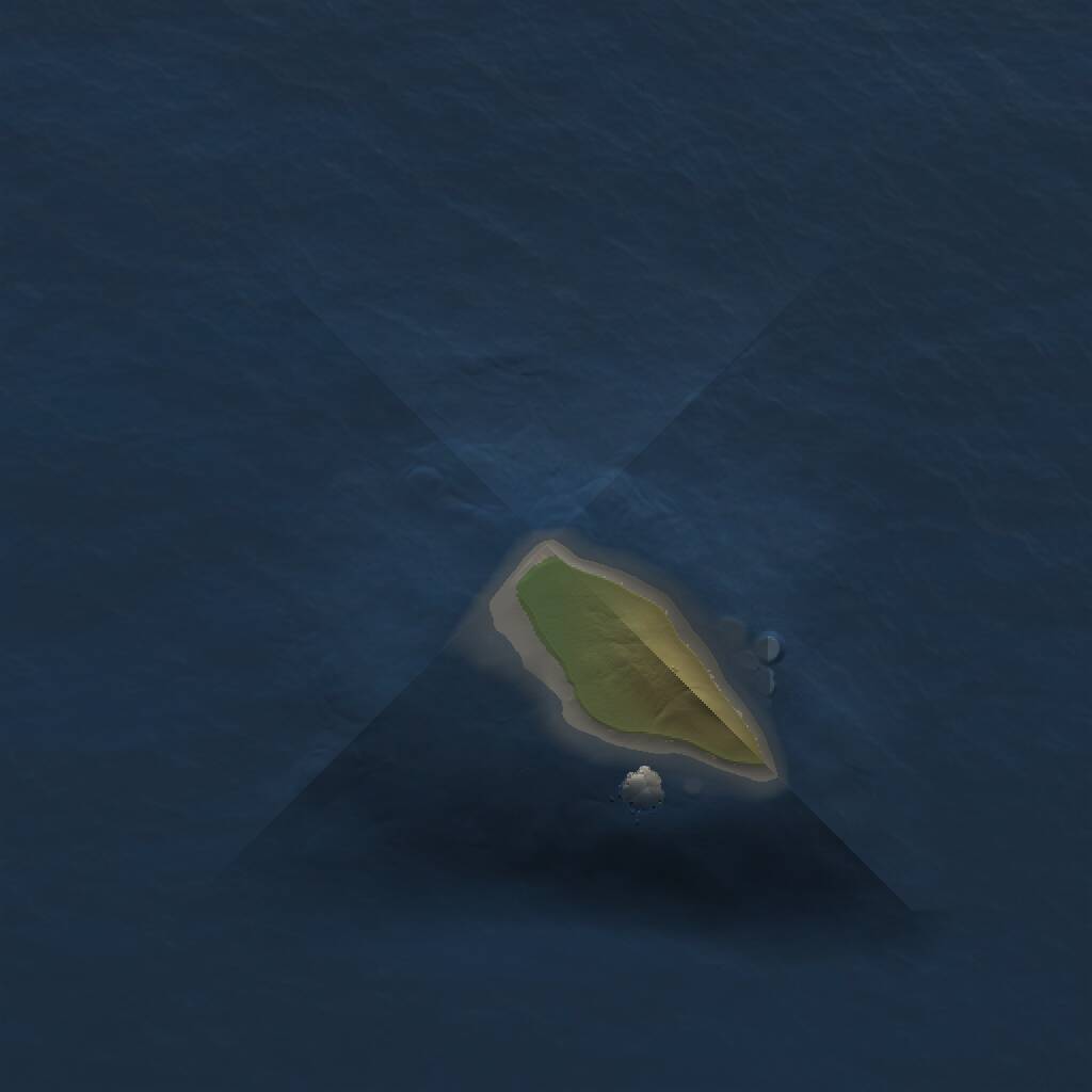 Rust Map: Procedural Map, Size: 1000, Seed: 826042967, 1 Monuments