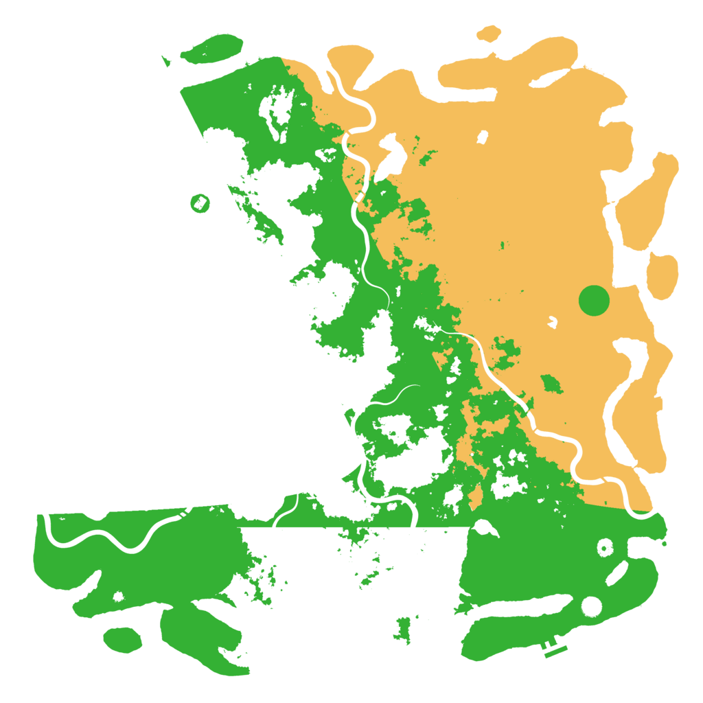 Biome Rust Map: Procedural Map, Size: 6000, Seed: 1819191984