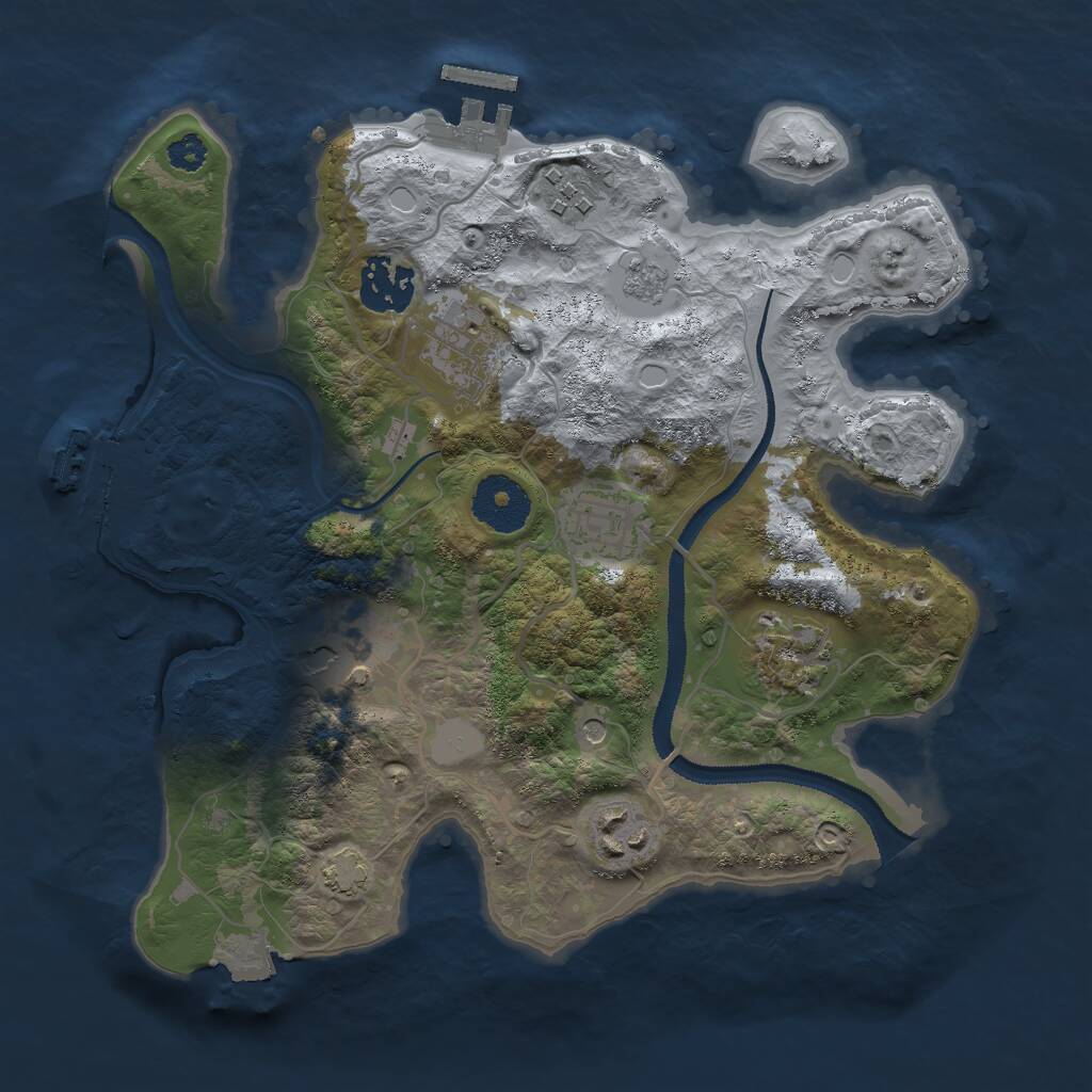Rust Map: Procedural Map, Size: 2900, Seed: 50012, 13 Monuments