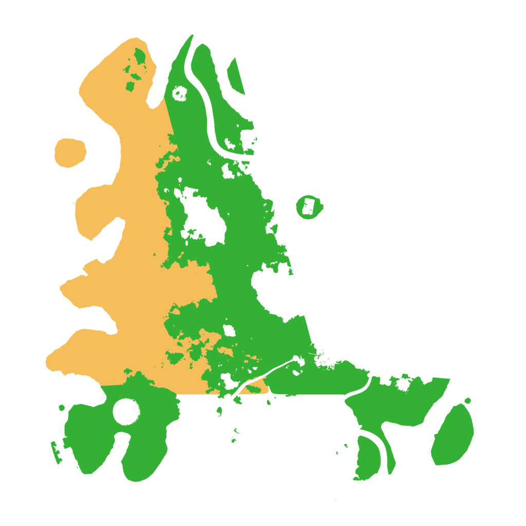 Biome Rust Map: Procedural Map, Size: 3500, Seed: 494428249