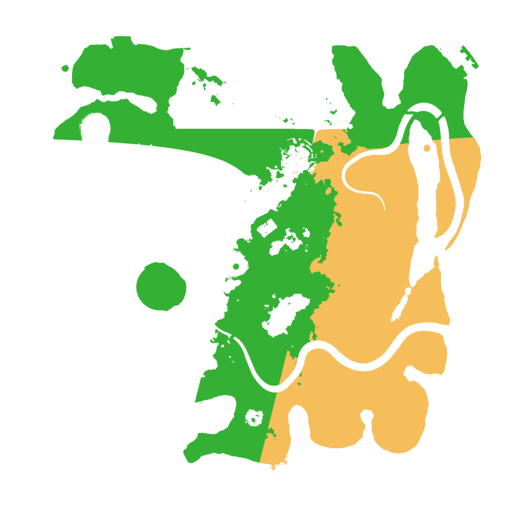 Biome Rust Map: Procedural Map, Size: 3000, Seed: 73499