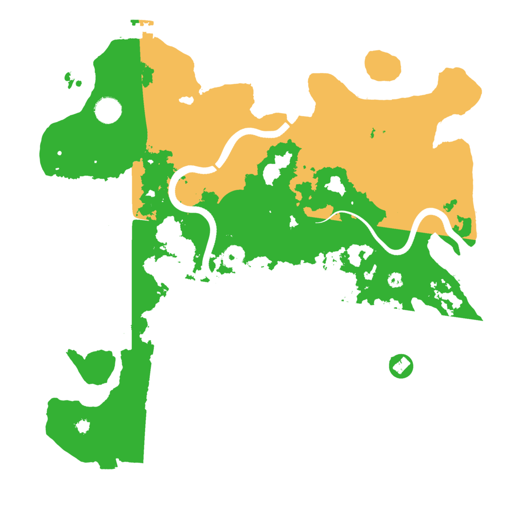 Biome Rust Map: Procedural Map, Size: 3500, Seed: 540705838