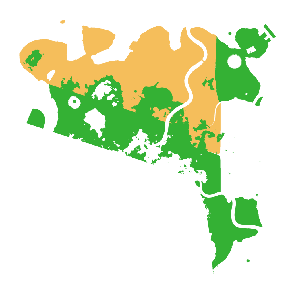 Biome Rust Map: Procedural Map, Size: 3700, Seed: 1516282070