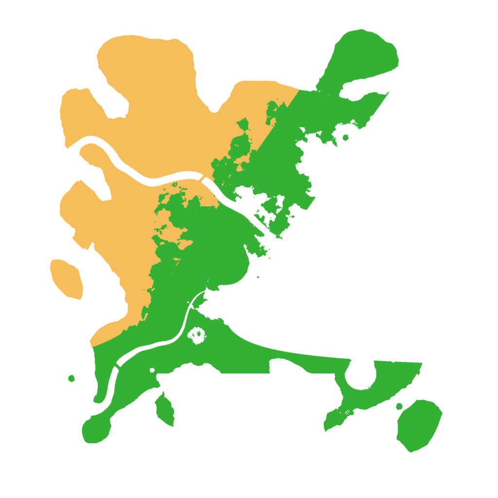 Biome Rust Map: Procedural Map, Size: 3000, Seed: 2029645567