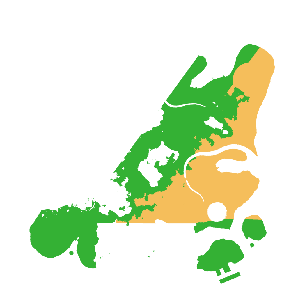 Biome Rust Map: Procedural Map, Size: 2800, Seed: 25736