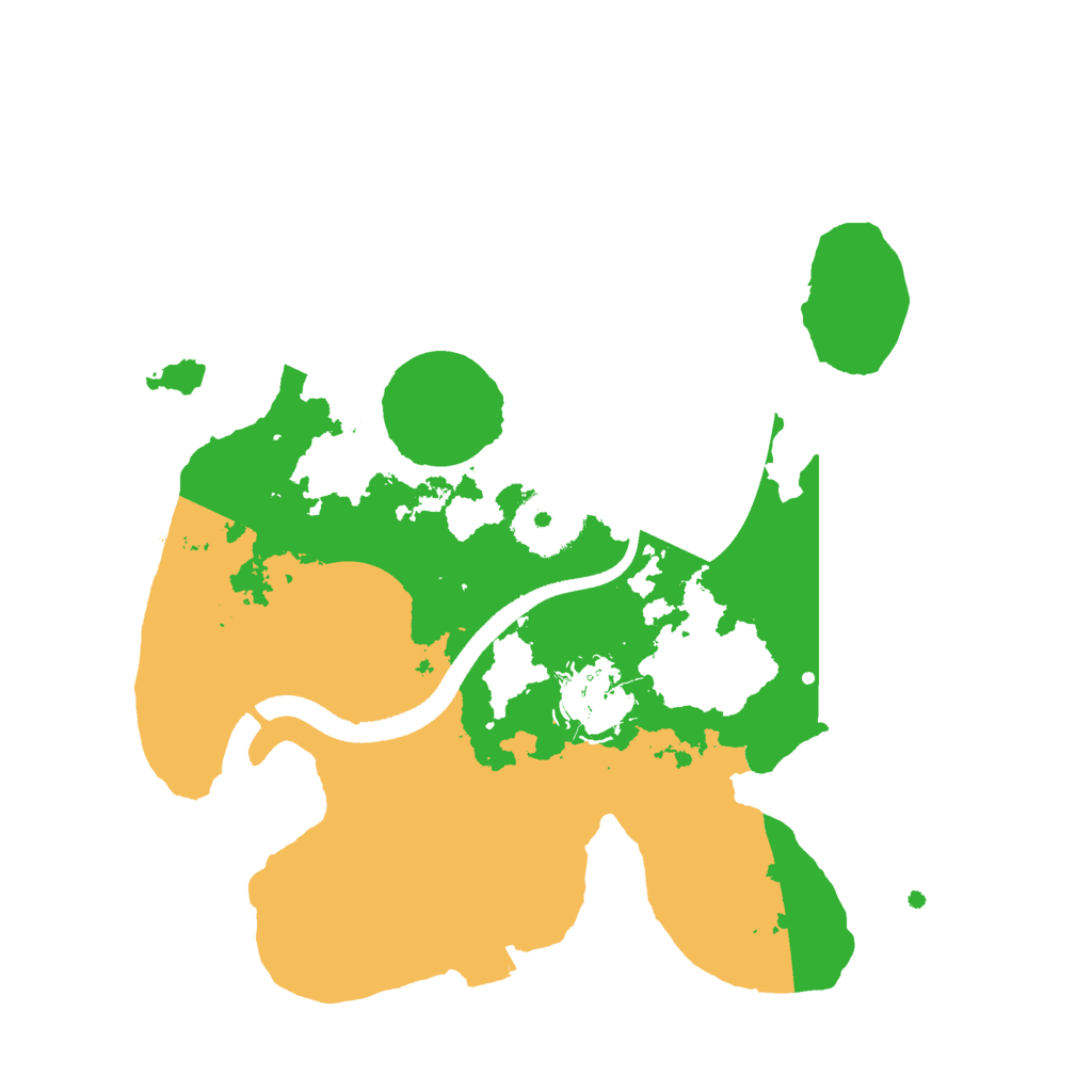 Biome Rust Map: Procedural Map, Size: 2500, Seed: 8555569