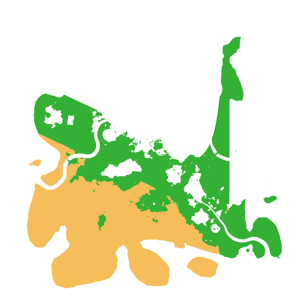 Biome Rust Map: Procedural Map, Size: 3500, Seed: 8555569