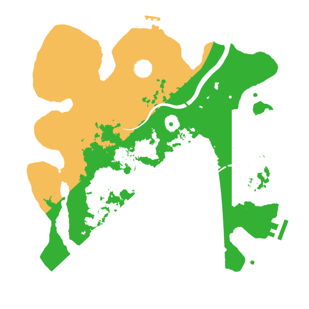 Biome Rust Map: Procedural Map, Size: 3000, Seed: 32135