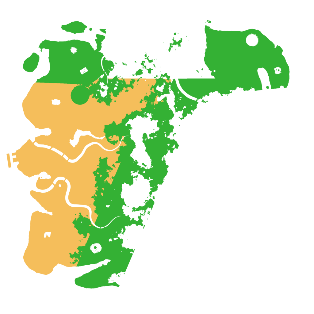 Biome Rust Map: Procedural Map, Size: 4500, Seed: 553078872