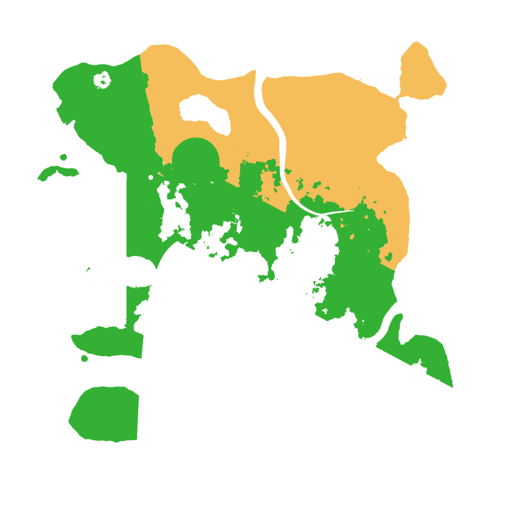 Biome Rust Map: Procedural Map, Size: 3000, Seed: 1616561207