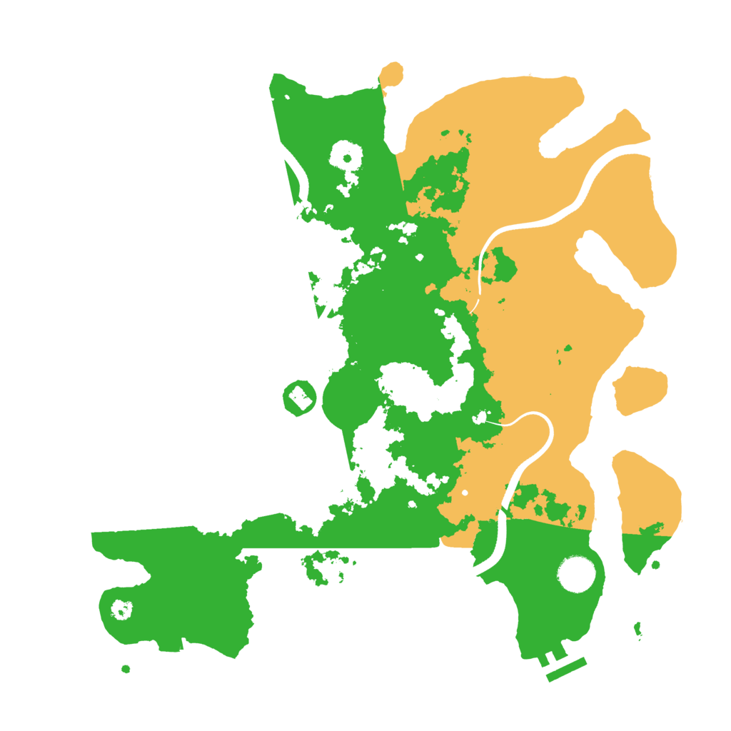 Biome Rust Map: Procedural Map, Size: 3500, Seed: 451583670