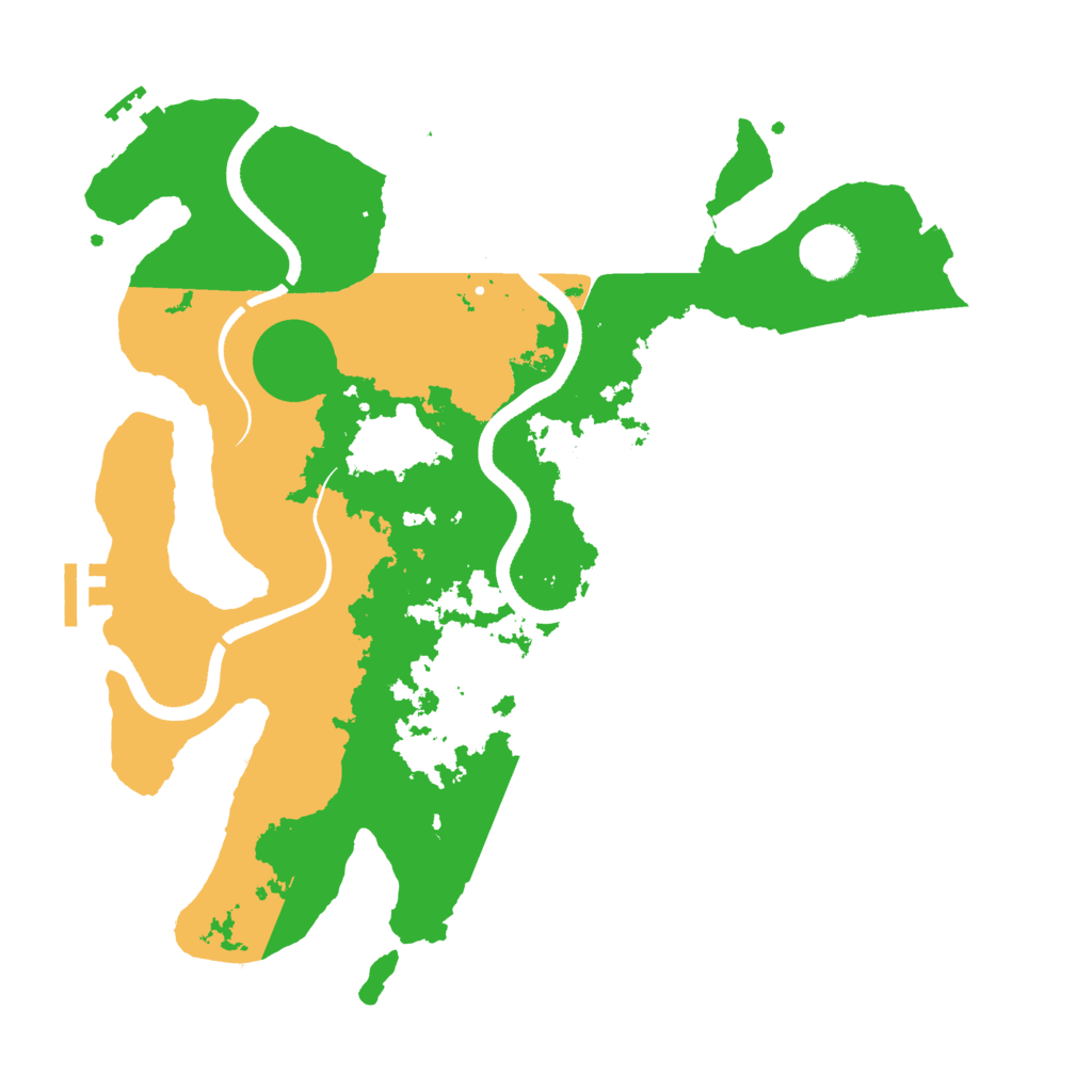 Biome Rust Map: Procedural Map, Size: 3500, Seed: 560352201