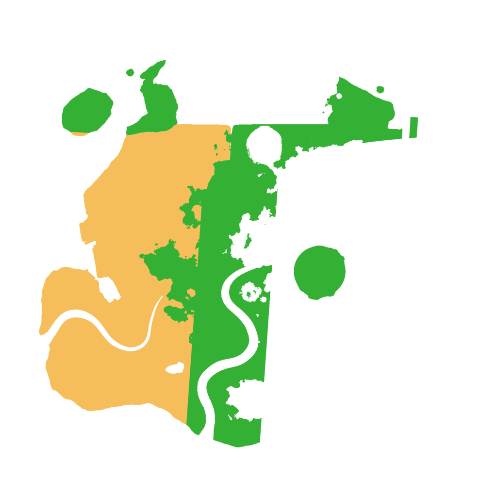 Biome Rust Map: Procedural Map, Size: 2600, Seed: 620723785