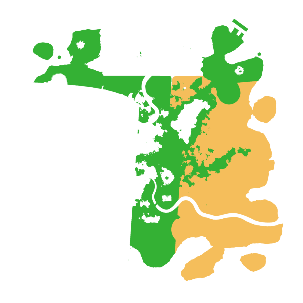 Biome Rust Map: Procedural Map, Size: 3500, Seed: 75944