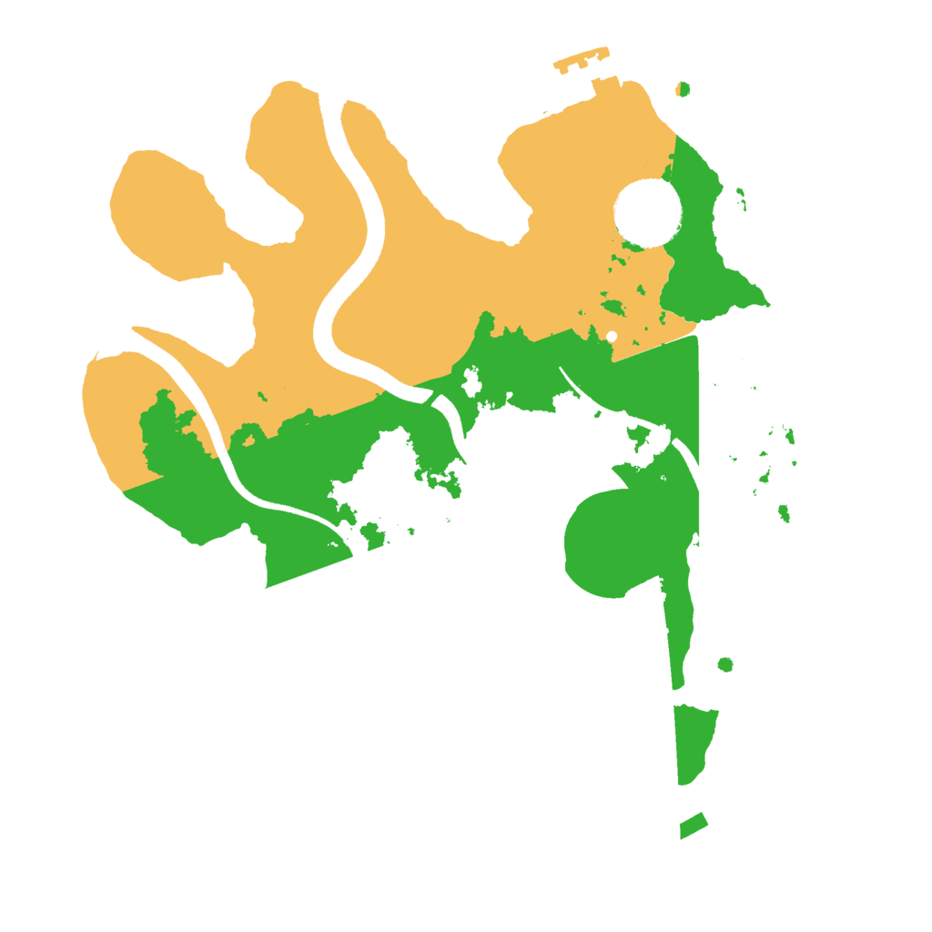 Biome Rust Map: Procedural Map, Size: 2500, Seed: 200206