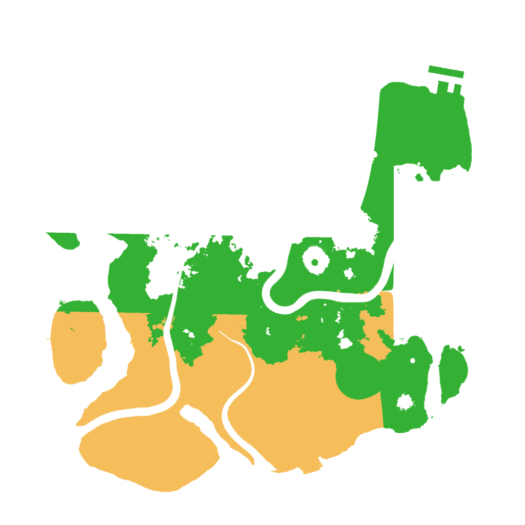 Biome Rust Map: Procedural Map, Size: 3000, Seed: 54456