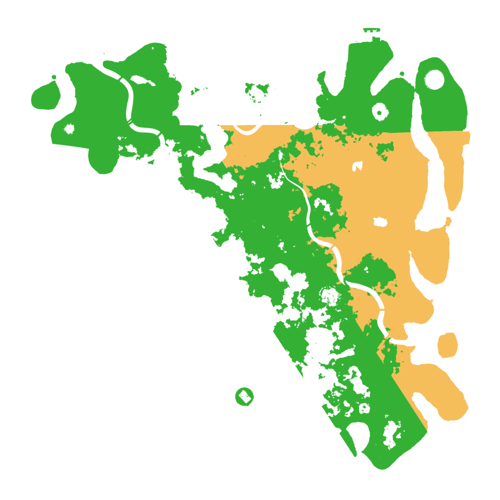 Biome Rust Map: Procedural Map, Size: 4500, Seed: 2137808494