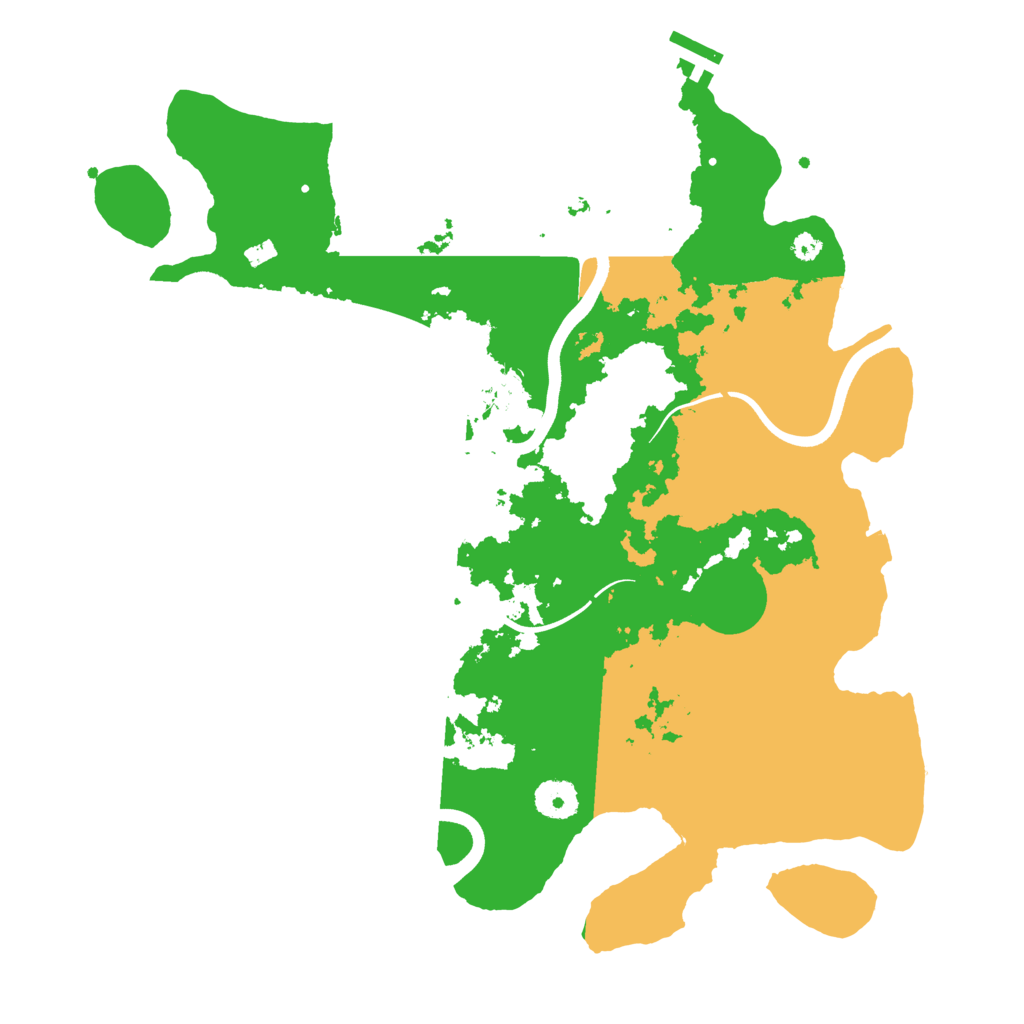 Biome Rust Map: Procedural Map, Size: 3700, Seed: 75944