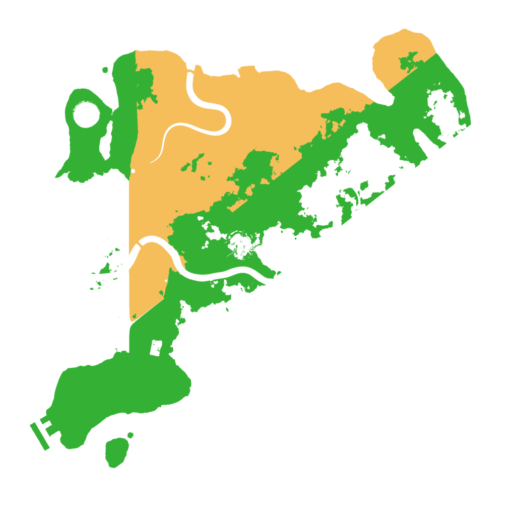 Biome Rust Map: Procedural Map, Size: 3500, Seed: 163825770