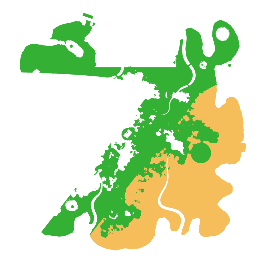 Biome Rust Map: Procedural Map, Size: 3500, Seed: 35213152
