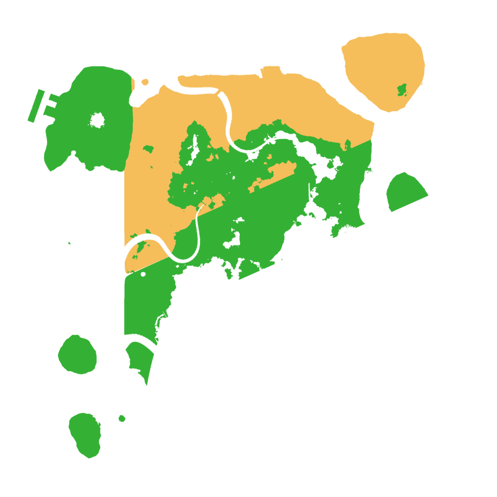 Biome Rust Map: Procedural Map, Size: 3000, Seed: 69143814