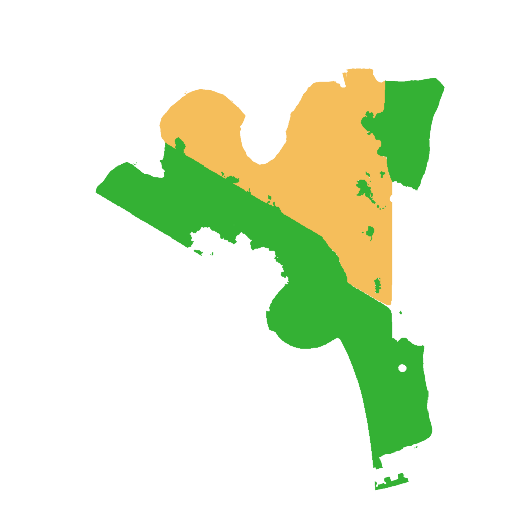 Biome Rust Map: Procedural Map, Size: 2000, Seed: 1548782