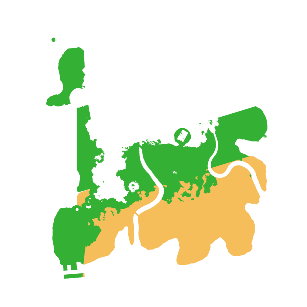 Biome Rust Map: Procedural Map, Size: 3000, Seed: 32400